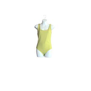 NWT Express Lime Yellow Body Contour Bodysuit